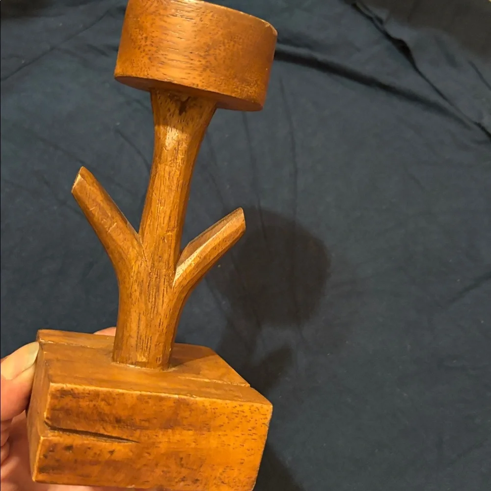 West Elm WOOD Candle Stick (votive)